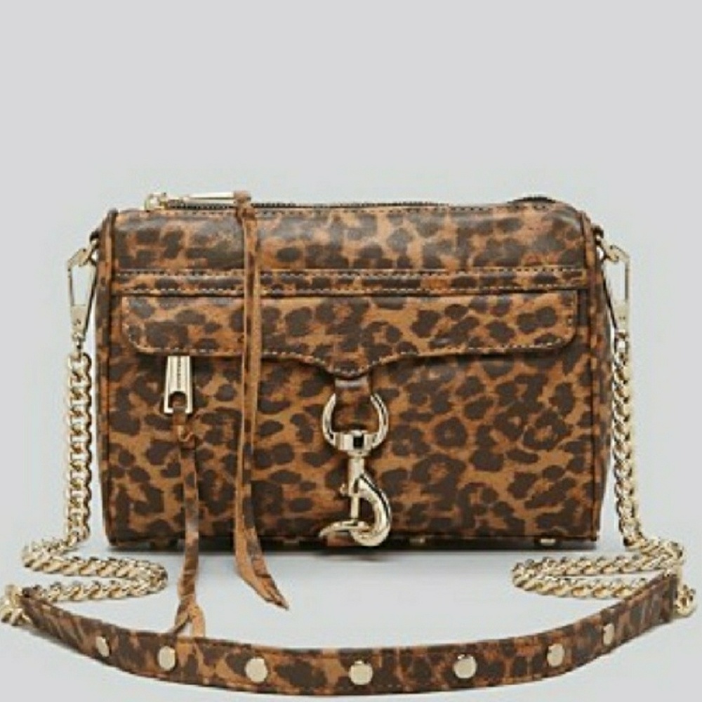 Rebecca Minkoff leopard mini Mac